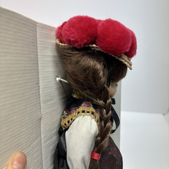 German Collectible Doll 13" Porzellan Puppe Porcelain Girl Doll - Picture 4 of 15